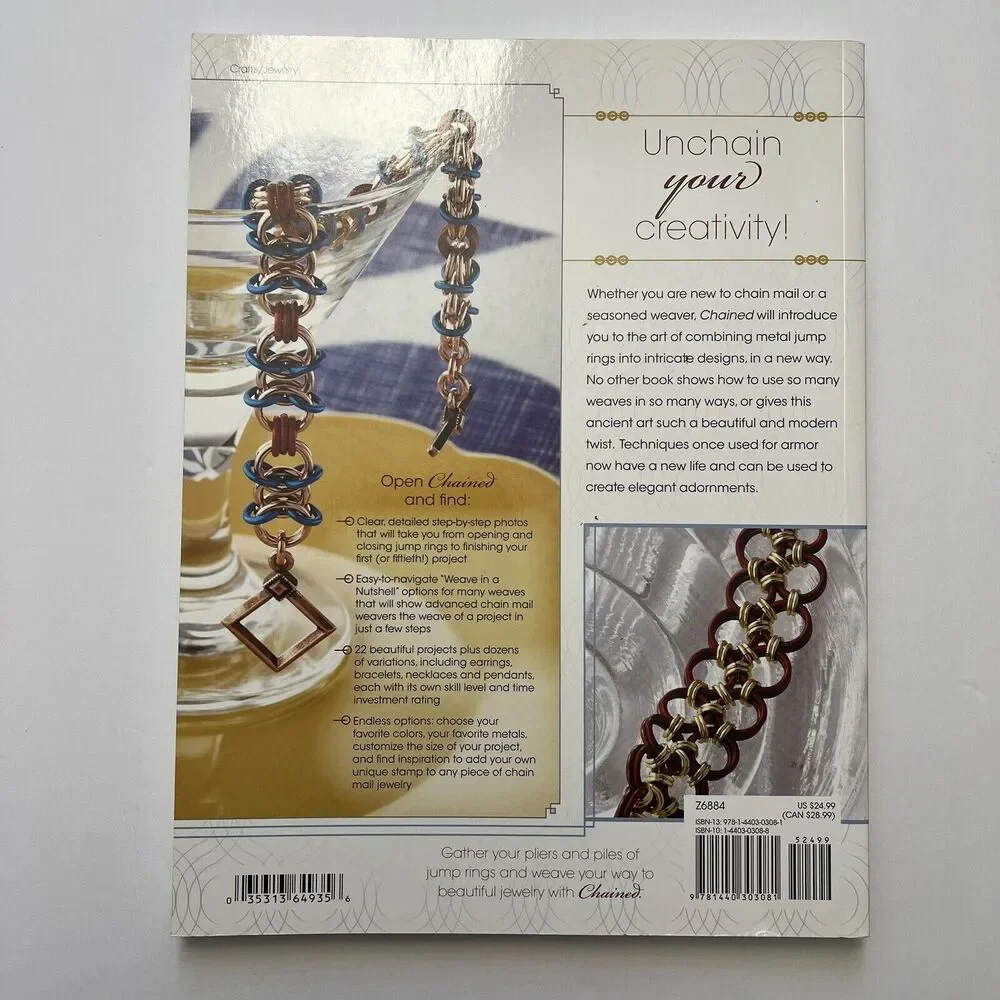Chained Create Gorgeous Chain Mail Jewelry One Ring at a Time Paperback Book